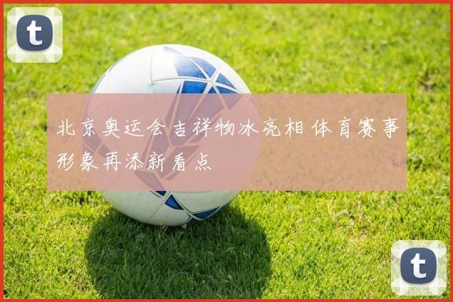北京奥运会吉祥物冰亮相 体育赛事形象再添新看点